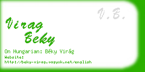 virag beky business card